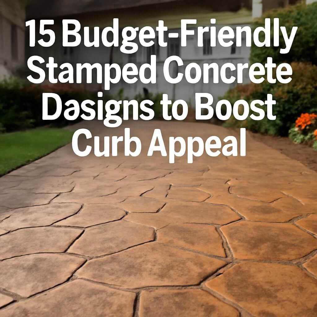 Budget-Friendly Stamped Concrete Designs to Boost Curb Appeal