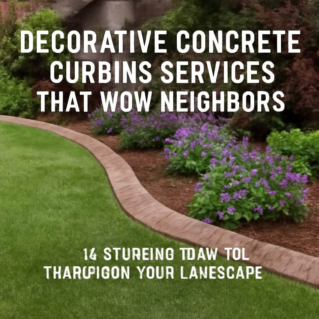 Decorative Concrete Curbing Services That Wow Neighbors