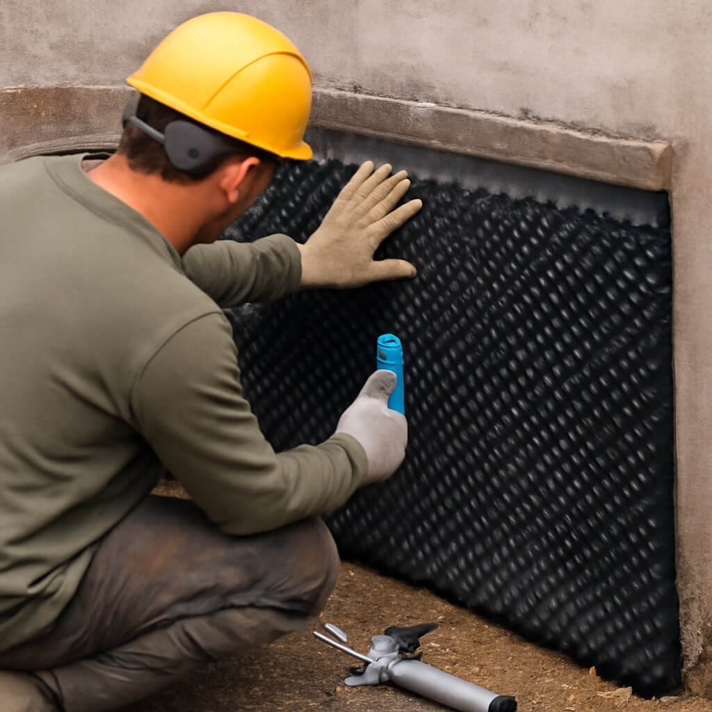 How to Install a Basement Waterproofing Membrane Step-by-Step