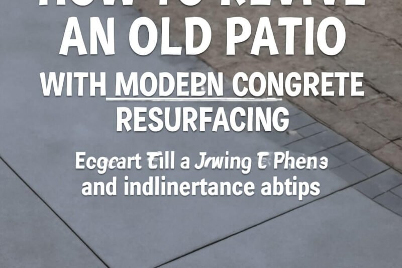 How to Revive an Old Patio with Modern Concrete Resurfacing: 15 Proven Tips to Transform Your Outdoor Space