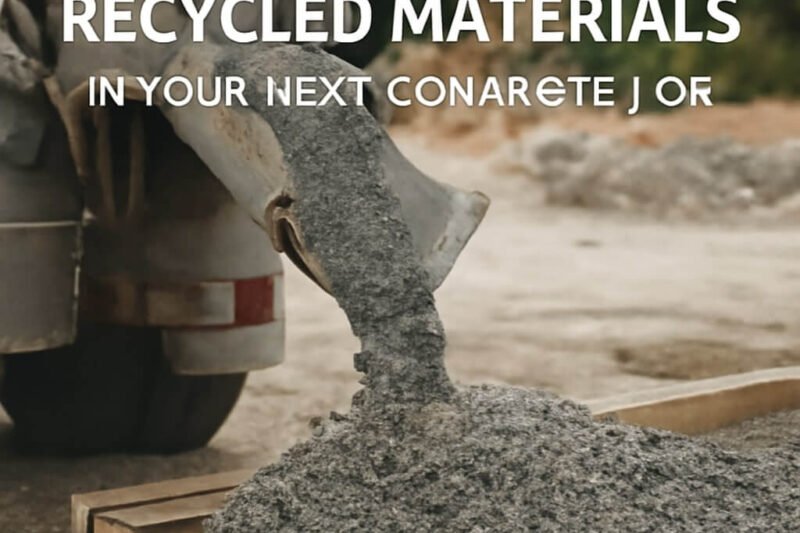 How to Use Recycled Materials in Your Next Concrete Job: 10 Powerful Strategies
