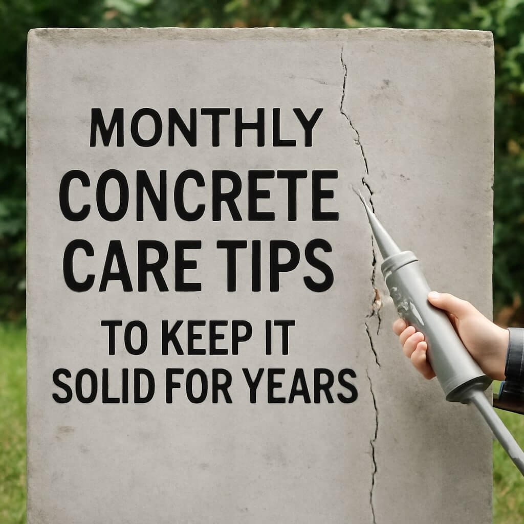 Monthly Concrete Care Tips to Keep It Solid for Years