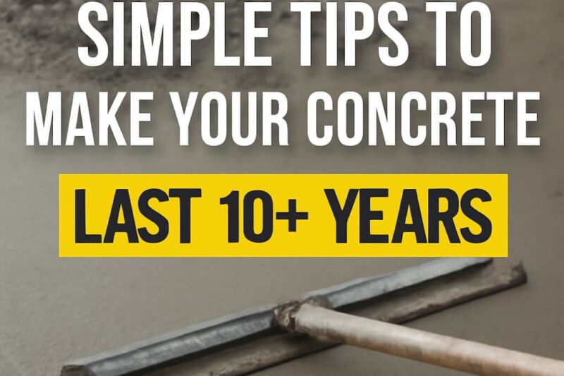 Simple Tips to Make Your Concrete Last 10+ Years5. Is air-entrained concrete necessary?Simple Tips to Make Your Concrete Last 10+ Years