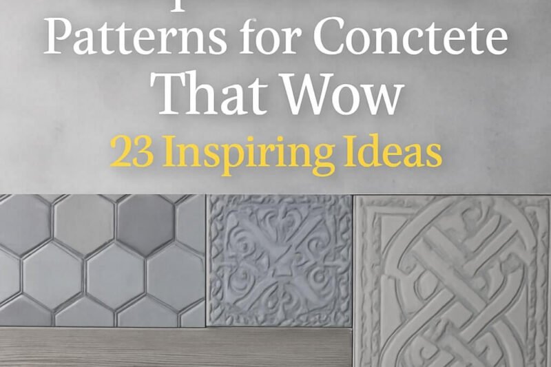 Unique Decorative Patterns for Concrete That Wow: 25 Inspiring Ideas