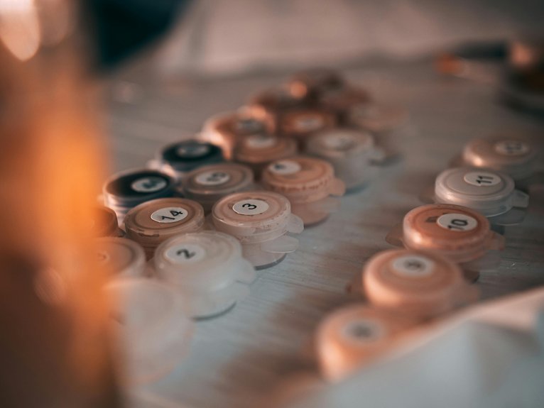 actividad de pintura numerada
